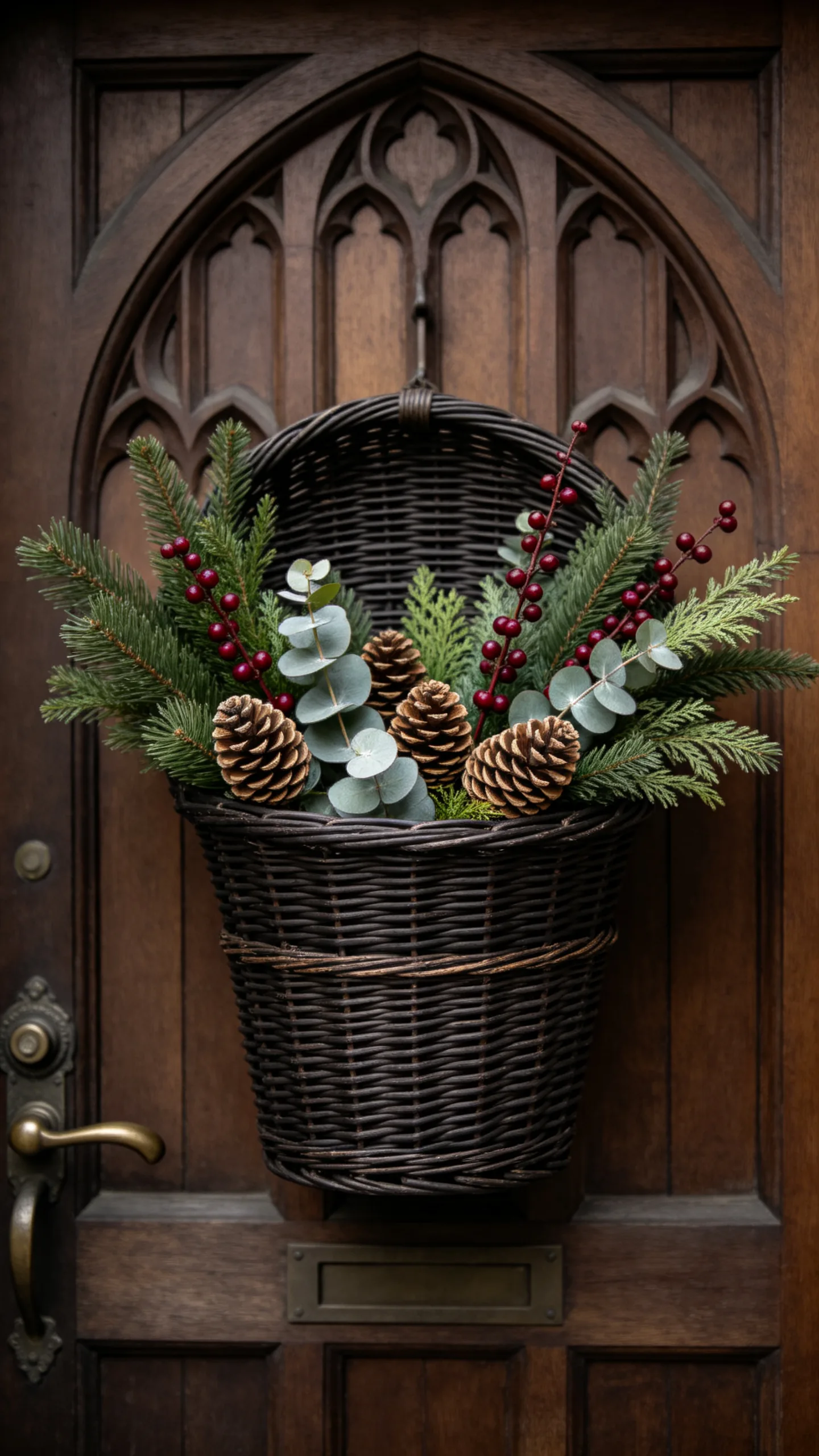 10. Hang a Traditional Door Basket