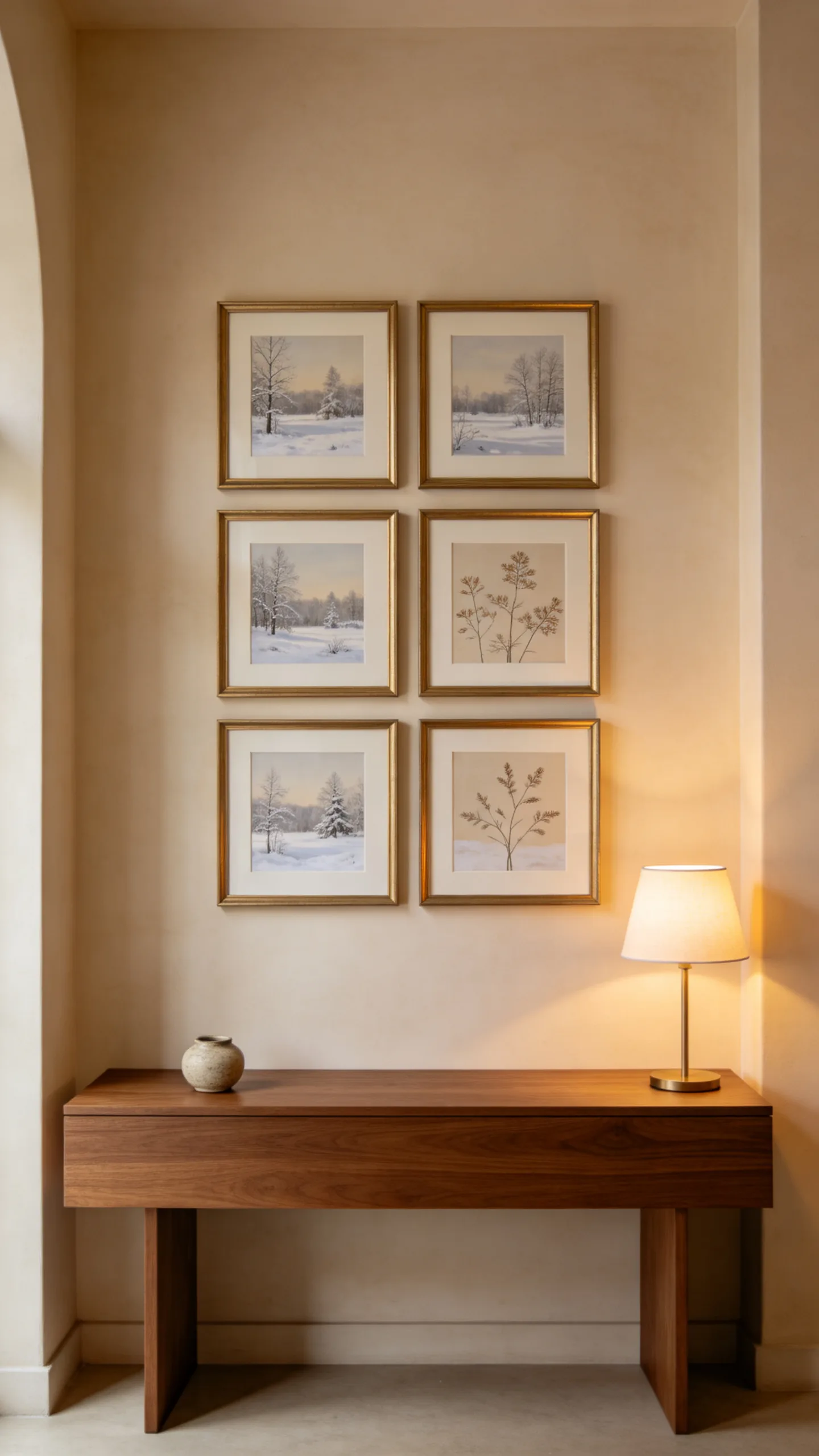 15. Hang a Gallery of Winter Landscape Art