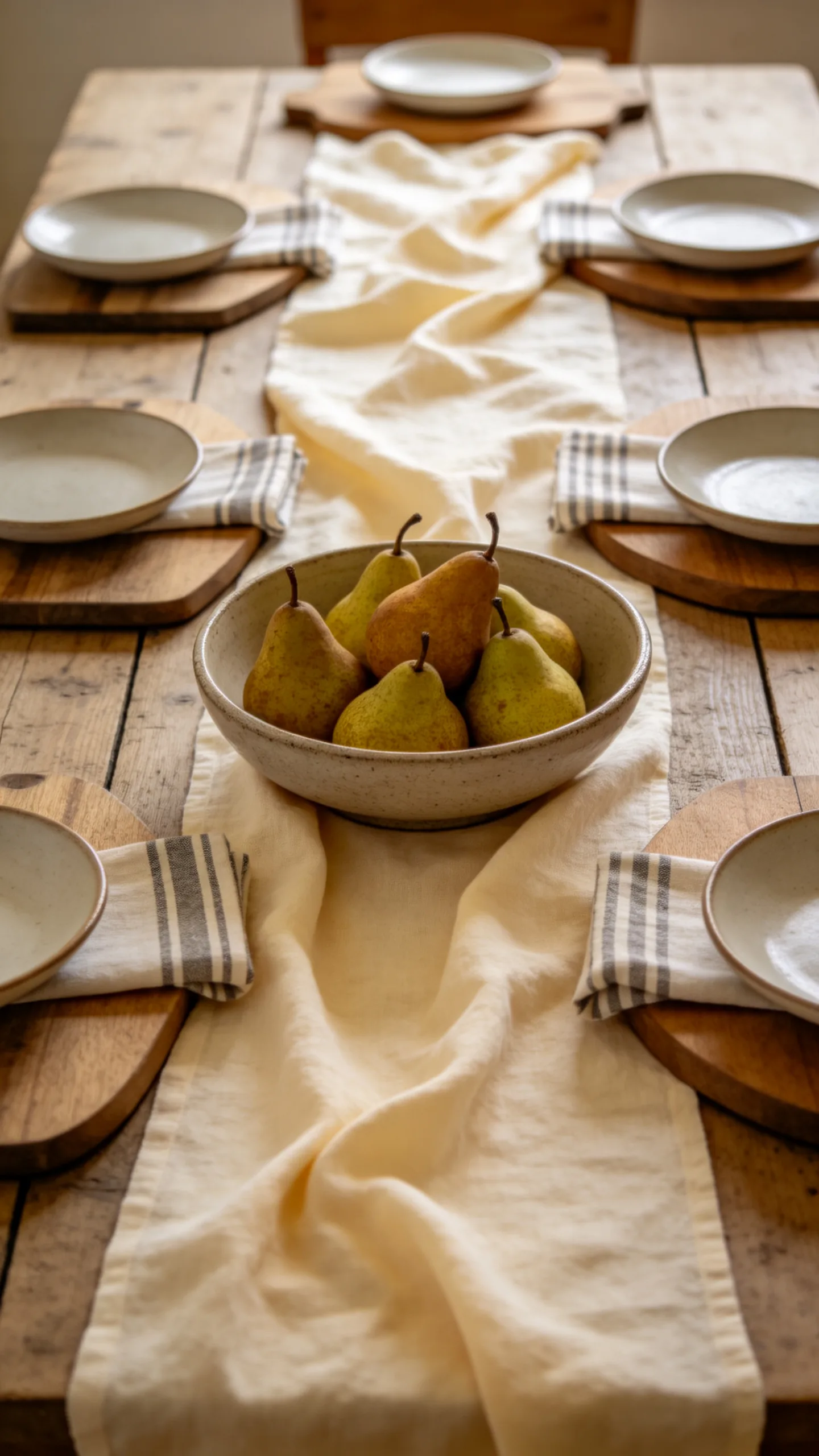 7. Dress the Dining Table With Natural Linen
