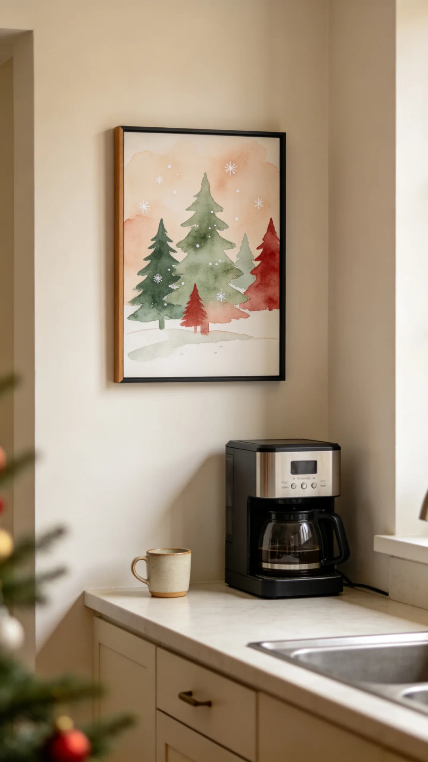 21. Replace One Existing Print With Holiday Artwork