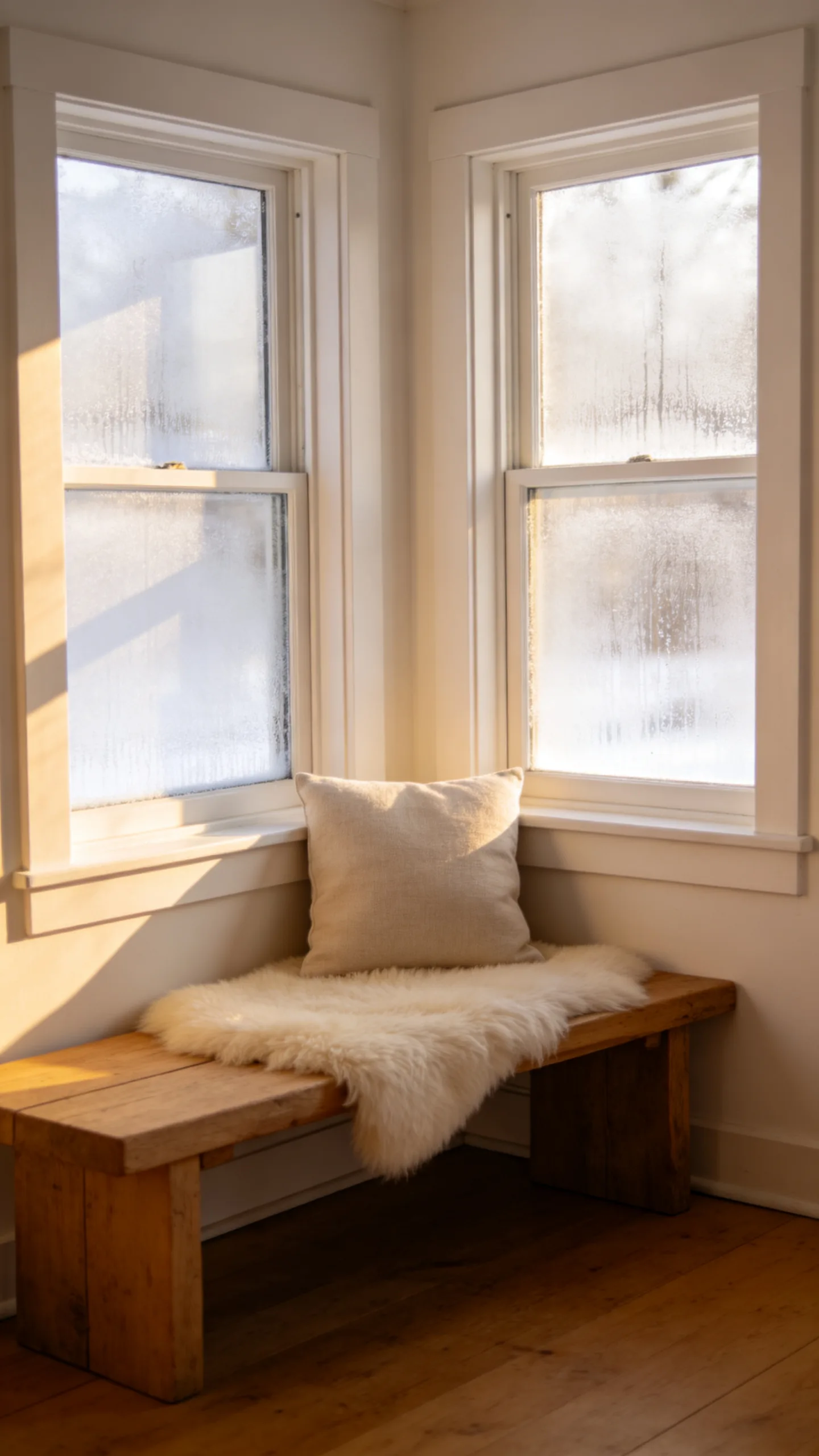 20. Add a Bench With a Sheepskin Layer